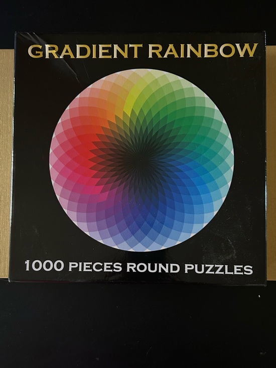 Other - Gradient Rainbow 1000 Piece Round Puzzle 26.5x26.5 Inch Pre Owned
